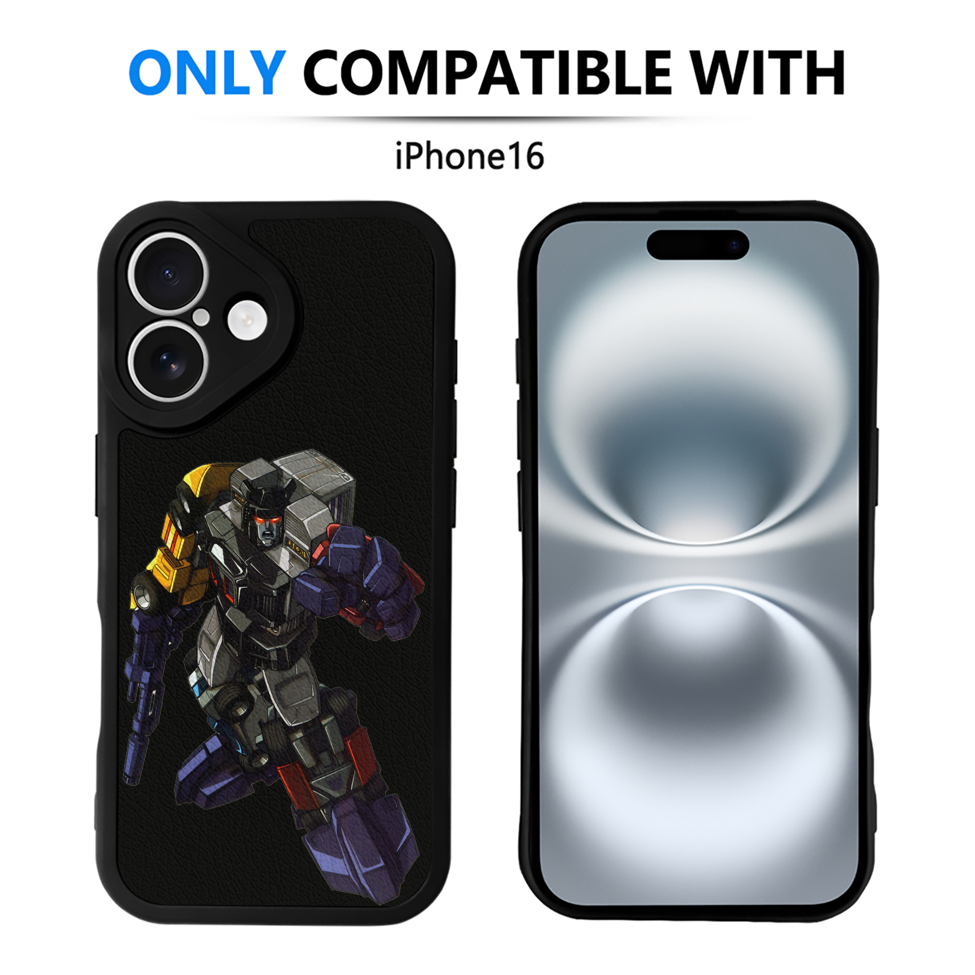 （画像用）  【iPhone 16シリーズ対応】シリコンスマホケース（レザー調） 材質：シリコン